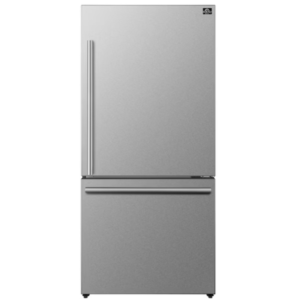 Fridge - 19.5 Cu. Ft. Stainless Bottom-Freezer Drawer Refrigerator GDS20SBSBSS GE - Used