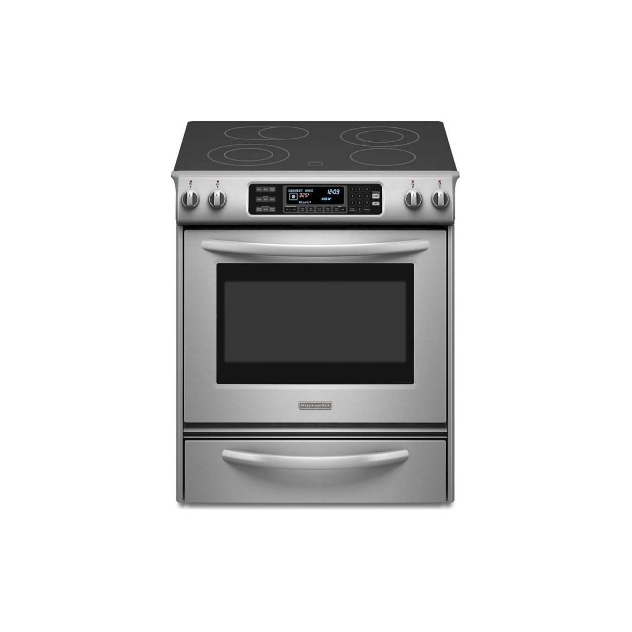 stove - 30 in. Electric Range ykess907ss05 - Kitchenaid - Used