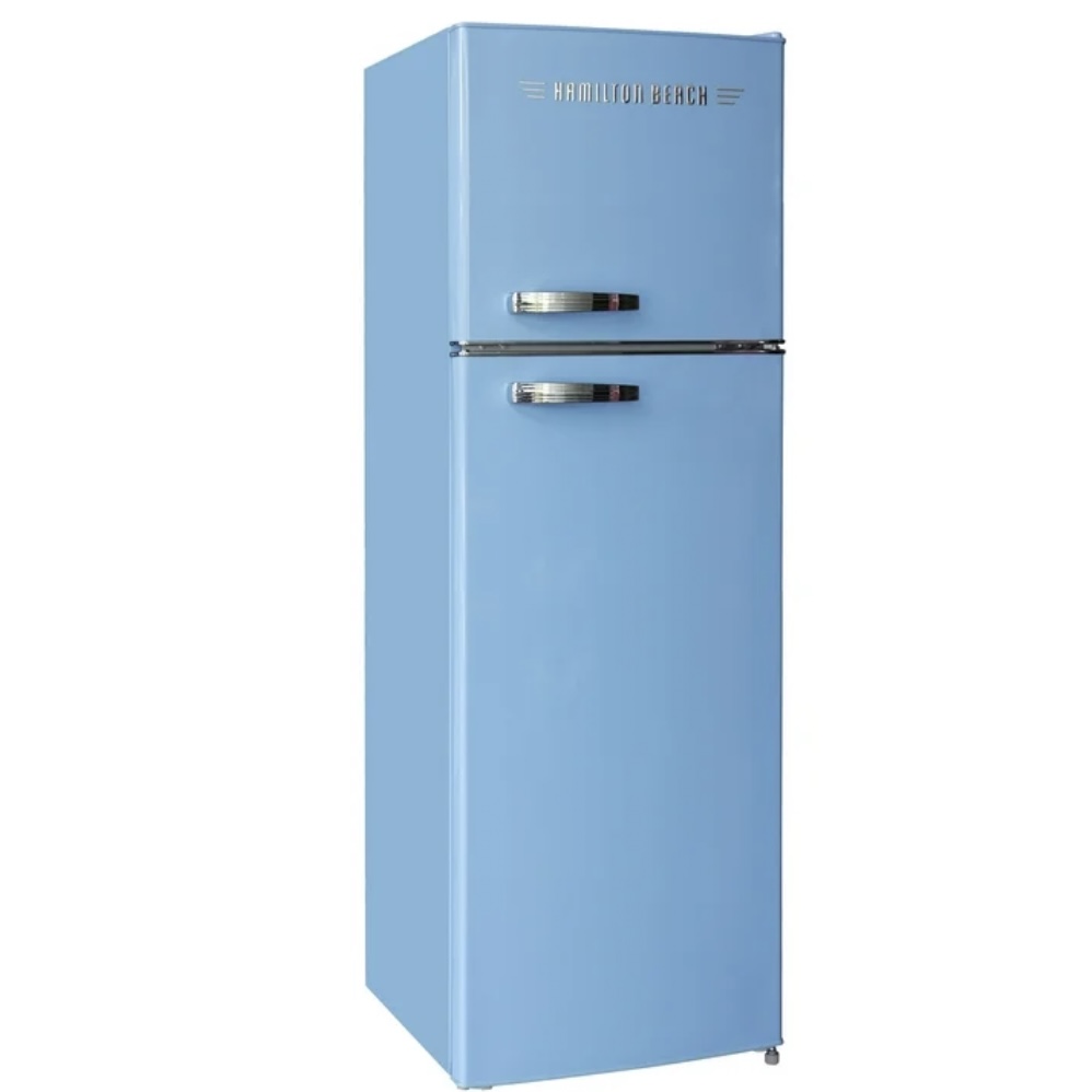 Fridge - HBF1050 Hamilton Beach 10 Cu Ft Retro 2 Door Refrigerator - Blue