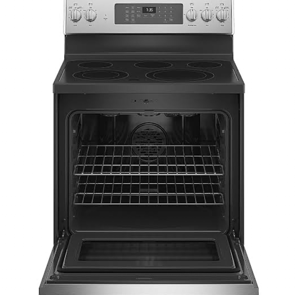 Stove - GE Stainless Steel Slide-In Electric Range with Air Convection - Used