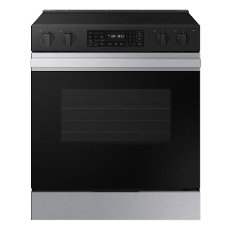 Stove - 6.3 cu. ft. Electric Range with Air Fry in Stainless Steel - Samsung (NSE6DG8300SRAC) - Brand New