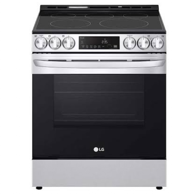 Stove - 6.3 cu ft. Electric Range with Convection and Air Fry in Stainless Steel (LSEL633CF) - LG