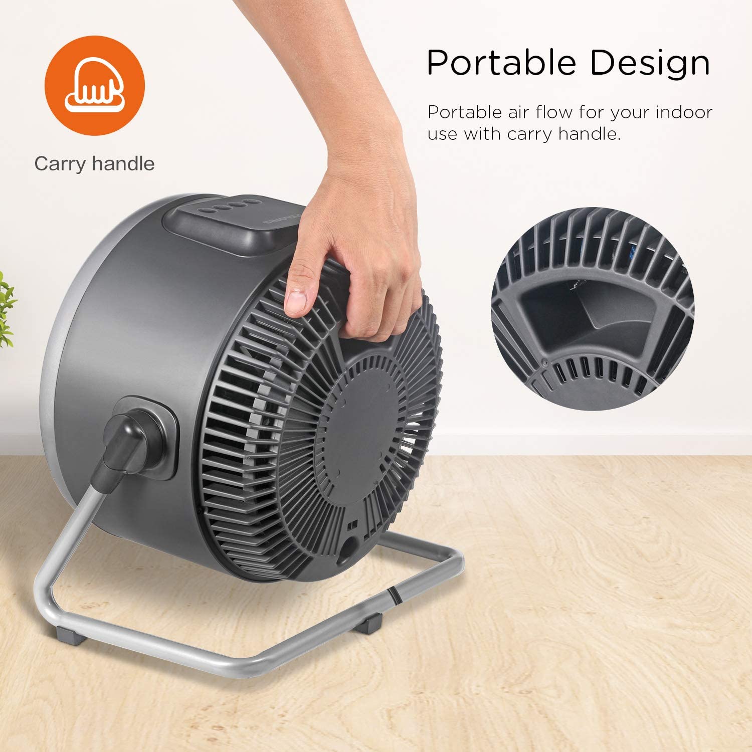 Vortex with Air Circulation Fan