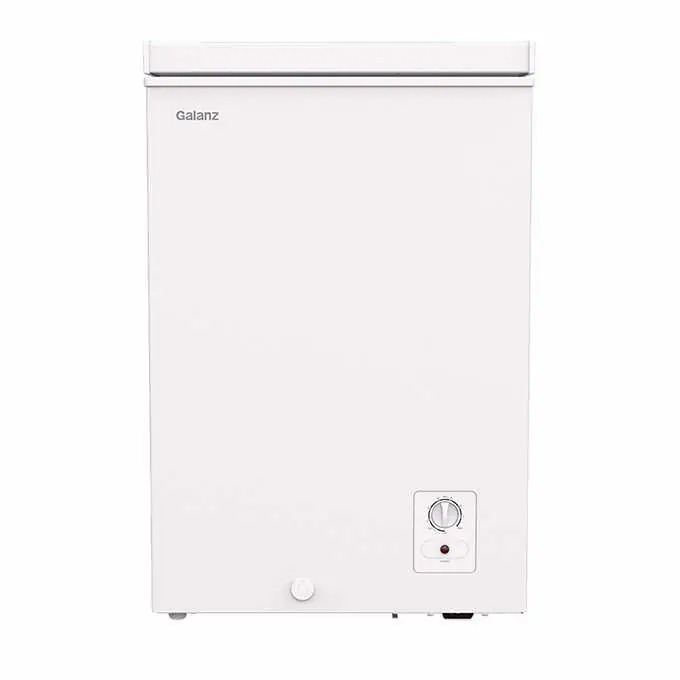 chest freezer open