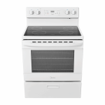 Stove - 5.1 Cu. Ft. Midea Freestanding Electric range White - MER30B12AWWC