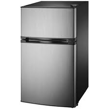 Mini Fridge - NS-CF30SS9-C 3.0 Cu. Ft. Freestanding - Insignia - Stainless Steel - Brand New - Open Box