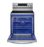 lg electric range open