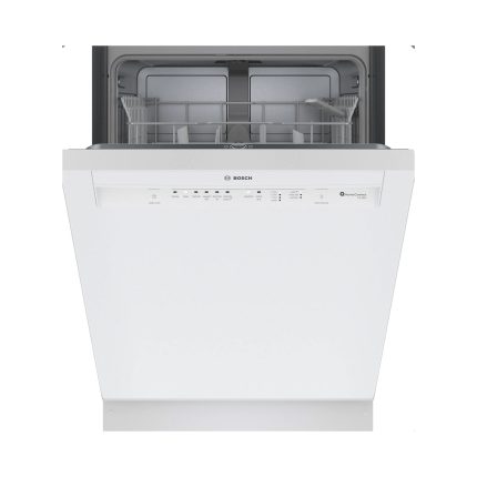 Bosch 100 Series SHE3AEM2N – 24″ Built‑In Wi‑Fi Smart Dishwasher (50 dBA, 14‑Place, PureDry®) – White